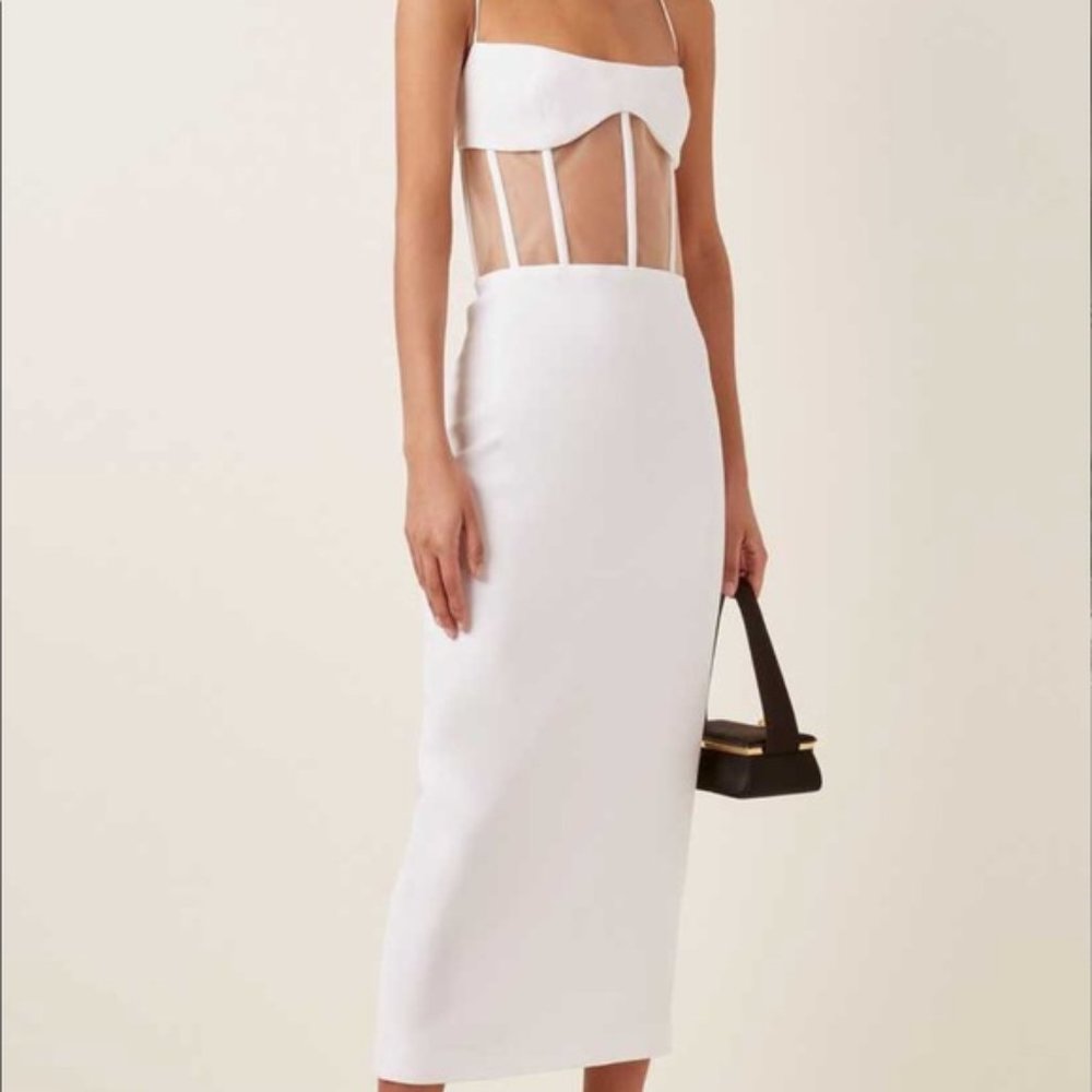 Rosario White Panel Dress